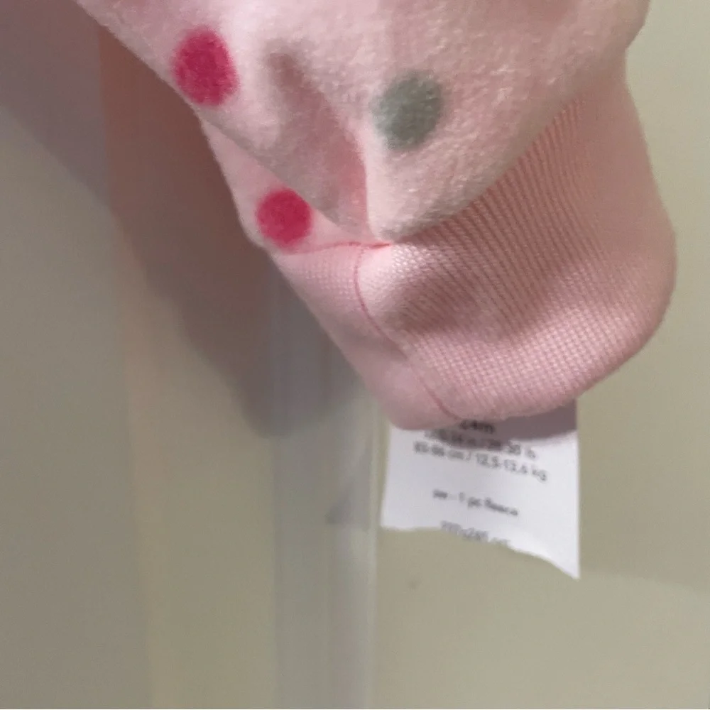 Carter's Pink Polka Dot Footed Pajamas with Penguin